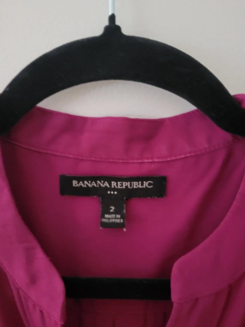 Banana Republic Shirt Womens Dress Size S Pink Button Up Tie Waist Casual Work - Picture 2 of 9